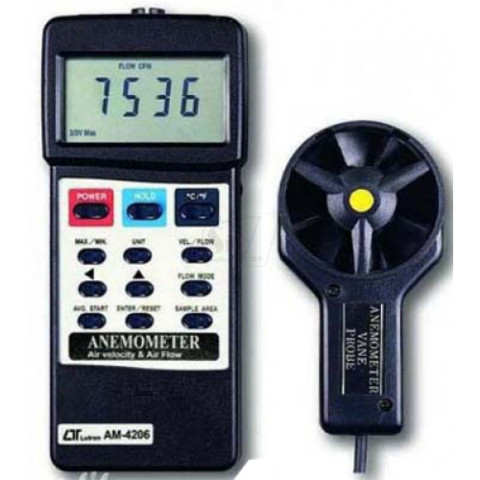 Air Flow & Air Velocity Digital Anemometer Lutron AM-4206