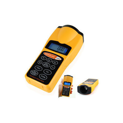 Ultrasonic Distance Measurer With Laser Point (1.5-60 feet)
