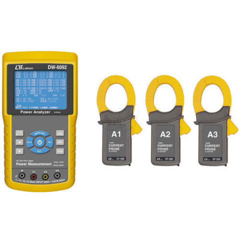 3 Phase Power Analyzer + SD card real time data logger LUTRON DW-6092