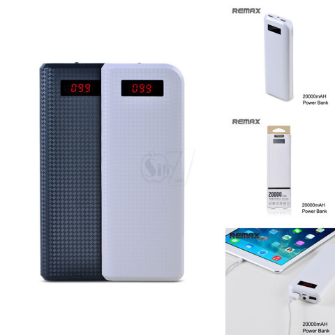 پاوربانک 20000 میلی آمپری قوی ریمکس پرودا دارای صفحه نمایش