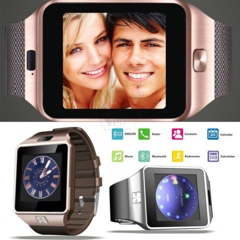 ساعت مچی هوشمند سیم کارت خور مدل دی زد09 طرح گیر2 سامسونگ با قابلیت اتصال به گوشیهای آندروید