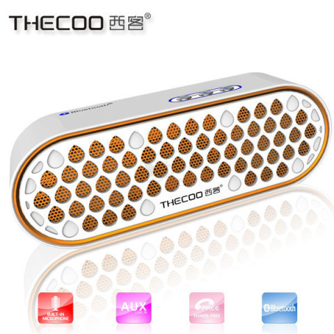 THECOO BTA520 Bluetooth 4.0 wireless portable speakerphone, 2.0 Channel, Hands Free Strong Bass