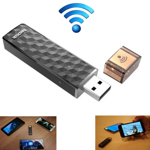 فلش مموری وایرلس شارژی سندیسک با قابلیت استریم ویدیو