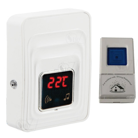 زنگ اخبار بیسیم مدل D17 دارای دماسنج دیجیتالی