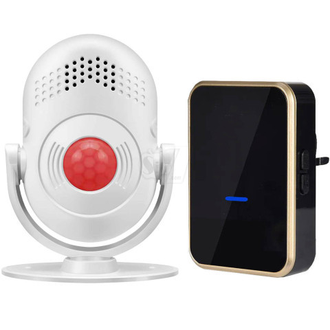 GY08/193-BG Guest Alarm and PIR Motion Sensor Door Chime with Wireless Bell