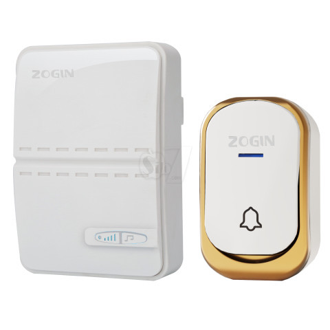 زنگ اخبار وایرلس باطریخور مدل C13 سفید تک شستی