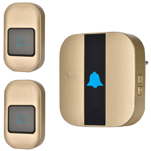 2S196-GG Dual Button wireless Digital Door Chime and Smart Doorbell