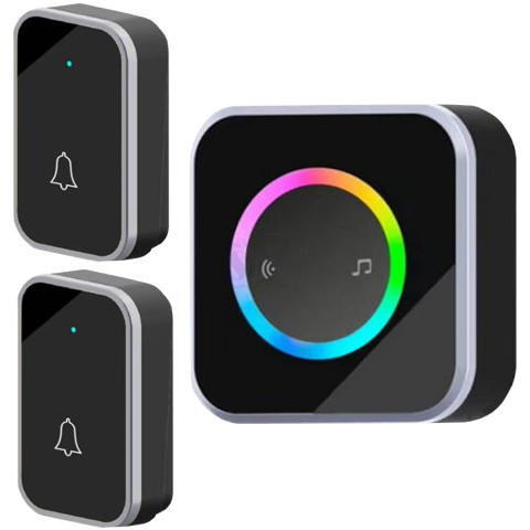 زنگ اخبار وایرلس دو شستی 2M488-BS