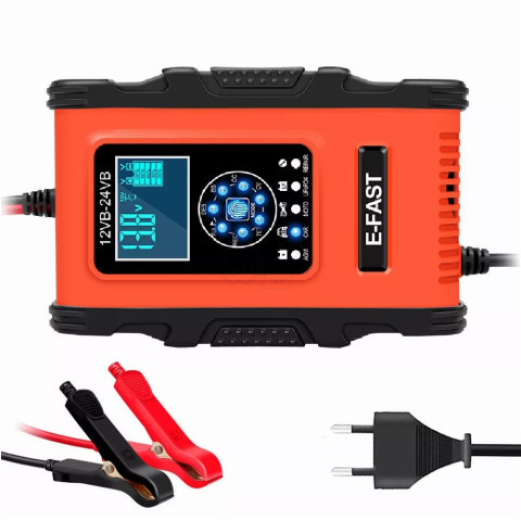 E-FAST TK-500 7 stage Intelligent Automatic Smart 12V 12A and 24V 6A Pulse Repair battery charger