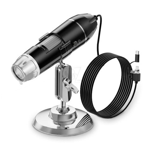 321-B 2MP 1600X Camera 3 IN 1 Type-C Micro USB Laboratory Digital Microscope