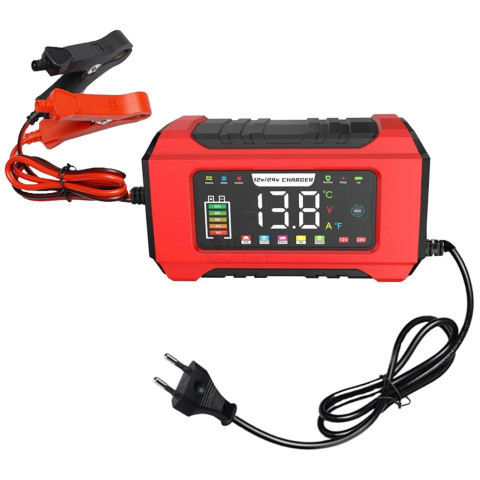 RJ-C121501A Intelligent 12V 15A 24V 8A Lead Acid and LifePO4 Pulse Repair Automatic Battery Charger