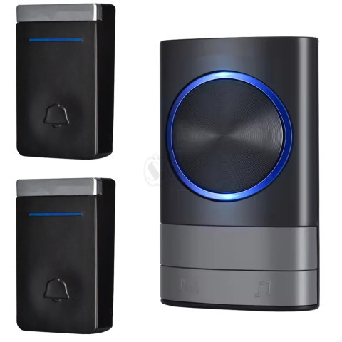 زنگ اخبار وایرلس دو شستی خودشارژ مدل 2N189- BB