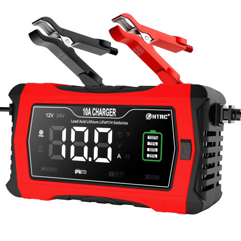 HTRC Full Automatic 12V10A and 24V5A SLA & Lithium & LiLiFEPO4 Battery Charger