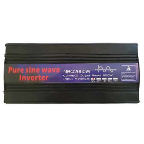 NBQ2000W Pure Sine Wave Power Inverter DC 12V to AC220V