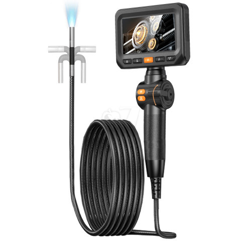 Inskam S33 Single Lens 2 Meter 360° Semi Rigid 4.3 inch Industrial Endoscope Borescope 8MM Camera