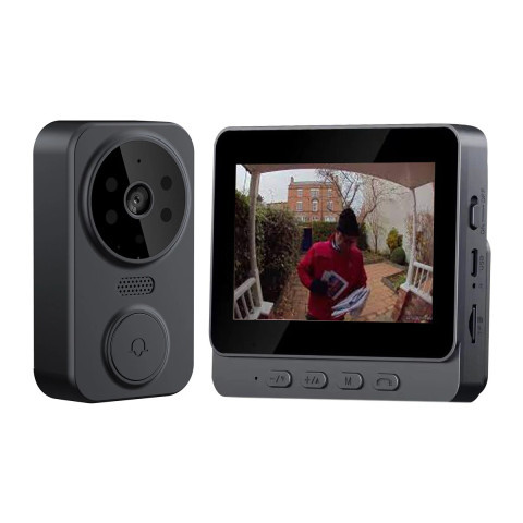 M12 Smart Home Video Doorbell Intercom System with Two Way Audio Call and Night Vision Camera