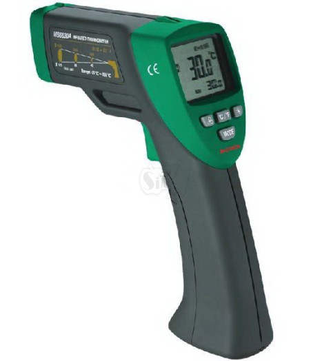 Mastech MS6530A Non-contact Infrared Thermometer IR Temperature Gun with Laser Pointer Tester