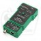 MS6810 (10-200) Mastech Network Cable Tester, RJ-45 10Base-T T568A T568B Coaxial BNC