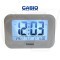 CASIO SMART LIGHT LCD ALARM CLOCK with Light Sensor , Calendar and Thermometer