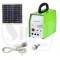 Solar LED Light System Kit with 10W Panel & 2x LED Globes & USB Charge Outlet