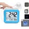 Large Number LCD Digital Alarm Clock With 3 Sets Alarm Clock And Light Activated Night Light, Time, Date, Temperature Display