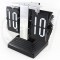 HY-F035 Creative Auto flip Clock bell bottom side fashion clock