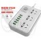 LDNIO SC3603 with 3 Universal Sockets Power Strip and 6 Auto ID USB Ports