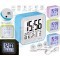 528 Rechargeable Digital Alarm Clock with Calendar, Touch Sensor, Backlight, Temperature and Workday Mode 