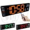 DS-6629 Digital LED Wall Clock with Remote Control , Temperature, Date, Alarm and Countdown Timer
