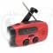 MD-086 Solar Crank Radio Multifunctional Dynamo Emergency with 2000 mAh Battery, Solar Panel, Flashlight and SOS