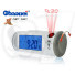 CHAOWEI CW8097 Clapping Controlled Backlight Projection Clock , Sound Activated LCD Digital Clock
