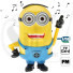 DS-804 Despicable Me Minions Style Multifunction Speaker Portable DESPICABLE ME 2 Mini Speaker for MP3 Player Amplifier Micro SD TF Card Phone Computer Single Line Gift Box