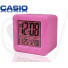 Casio E0717 Silicon Gel Digital LED Alarm Clock with Background Color light , Smart Sensor Night Light, Calendar