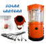 6 LED 978 Rechargeable Solar Camping Lantern light with USB output charger