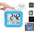 Large Number LCD Digital Alarm Clock With 3 Sets Alarm Clock And Light Activated Night Light, Time, Date, Temperature Display