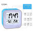 054 Rechargeable Clock with Night Activated Smart Sensor, Temperature, Humidity, Week Display, Snooze