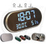 LED High Definition Mirror Alarm Clock Temp Humidity Sensor