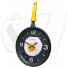 Frying Pan Kitchen Wall Clock with Fried Egg Shaped Design