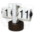 WR-WW Model Round Wooden Stand Desk Mechanical Retro Page Turning Scale shape Flip Clock