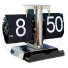 SQ-SB-OR Model Rectangle Steel Stand With Organizer Desk Mechanical Retro Page Turning Scale shape Flip Clock