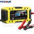 Foxsur FBC1206F Lead acid and LiFePo4 Intelligent 12V 6A Car Battery Charger, Ten Segment with Power Supply Mode